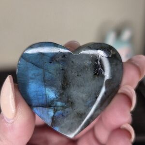 Labradorite Heart Crystal  1.8 in A